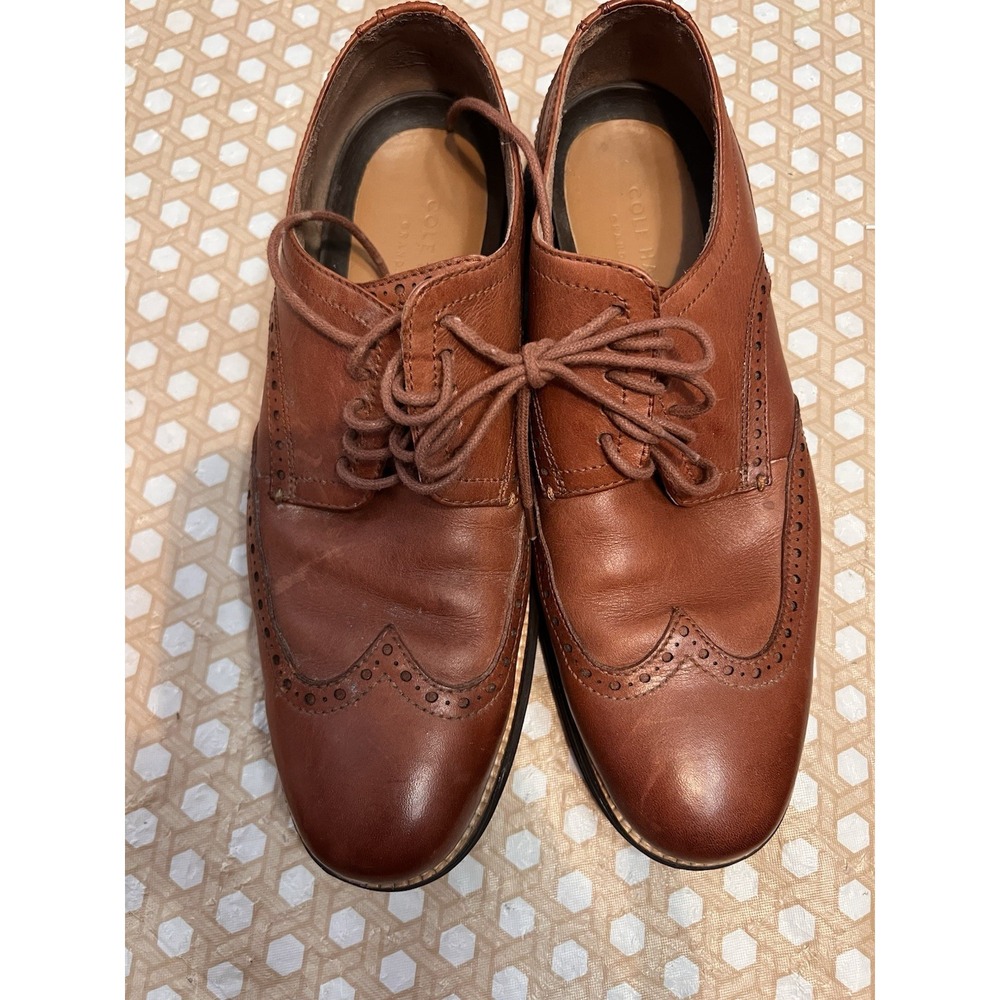 Cole Haan Original Grand Wingtip Oxford Woodbury Java Size 9.5M C26472